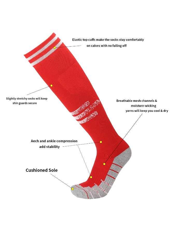 SKY WING Mens Baseball Socks Football Softball Knee High Sock Unisex Athletic Soccer Socks  1/2/3/4 Pairs for Youth Adult  Men and Women - Image 5