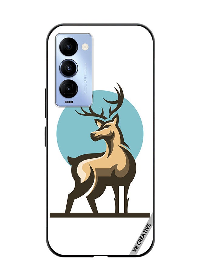 VR CREATIVE Protective Case Cover For Tecno Camon 18/18 P Deer Design Multicolour - Image 1