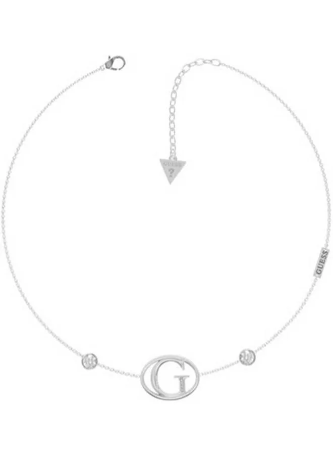 GUESS Logo & Crystals Necklace