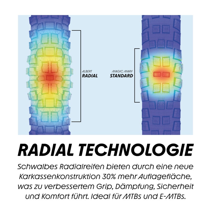 SCHWALBE Albert Evolution Tubeless Radial Tire - 29In, 29X2.5In - Image 5