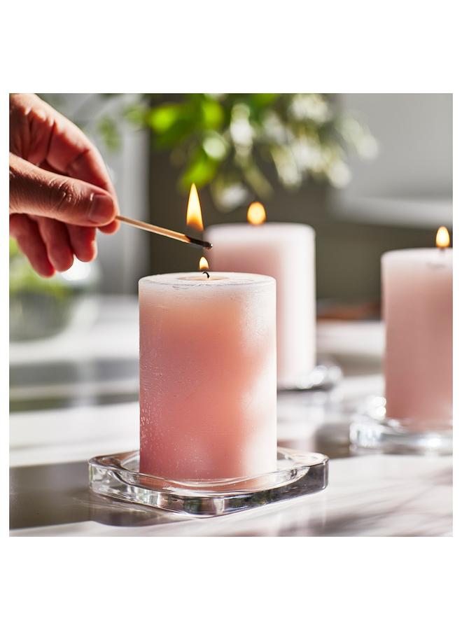 زبون شمعة عمودية معطرة، ياسمين/وردي، 30 ساعة - Image 3