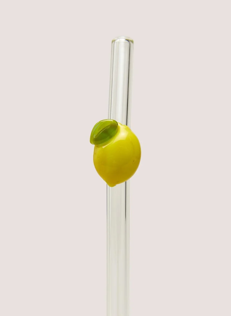 ماتلان Sorrento Lemon Glass Straws Yellow