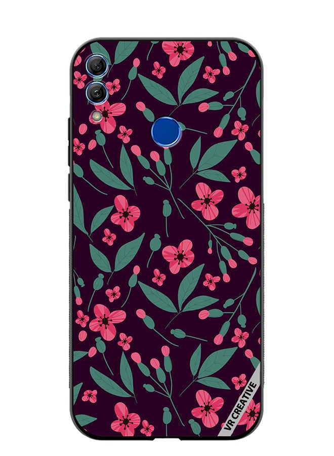 Protective Case Cover For Honor 10 Lite Flower Design Multicolour