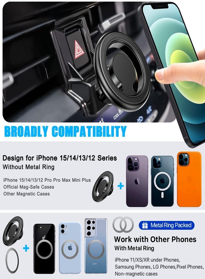 Mengfly Car Phone Holder Mount, for Toyota Corolla 2024 2023 2022 2021 2020, Air Vent Stand, Magsafe Magnetic Navigation Bracket, for Magsafe Case, iPhone 15 14 13 12 Pro Max Plus Mini, All Phones - Image 2