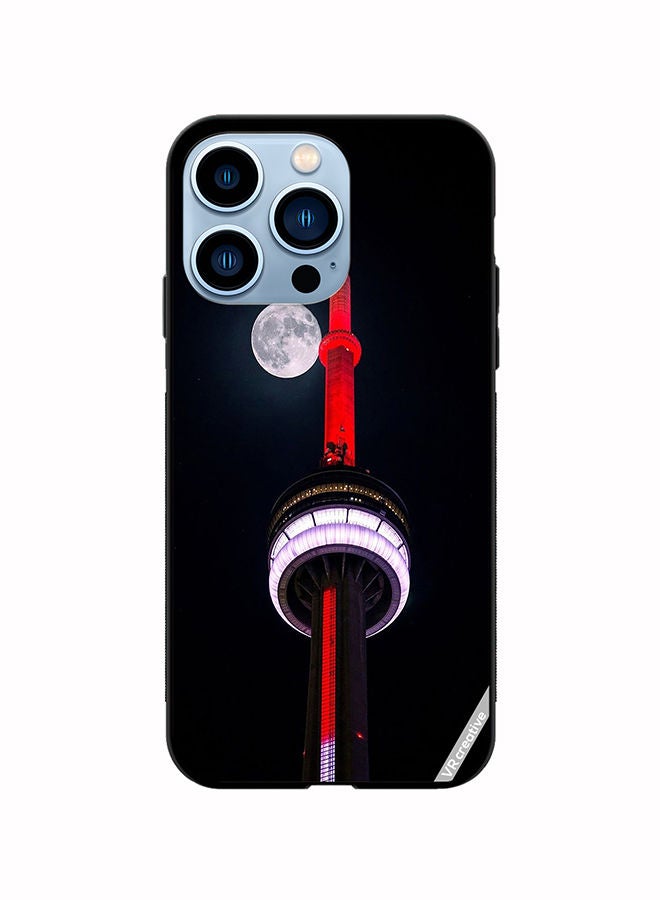 VR CREATIVE Protective Case Cover For Apple iPhone 13 Pro Cn Tower Lightup Red Design Multicolour - Image 1