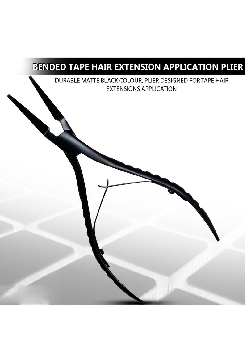 Estelle Bended Tape Hair Extension Plier Black Premium Look - Image 2