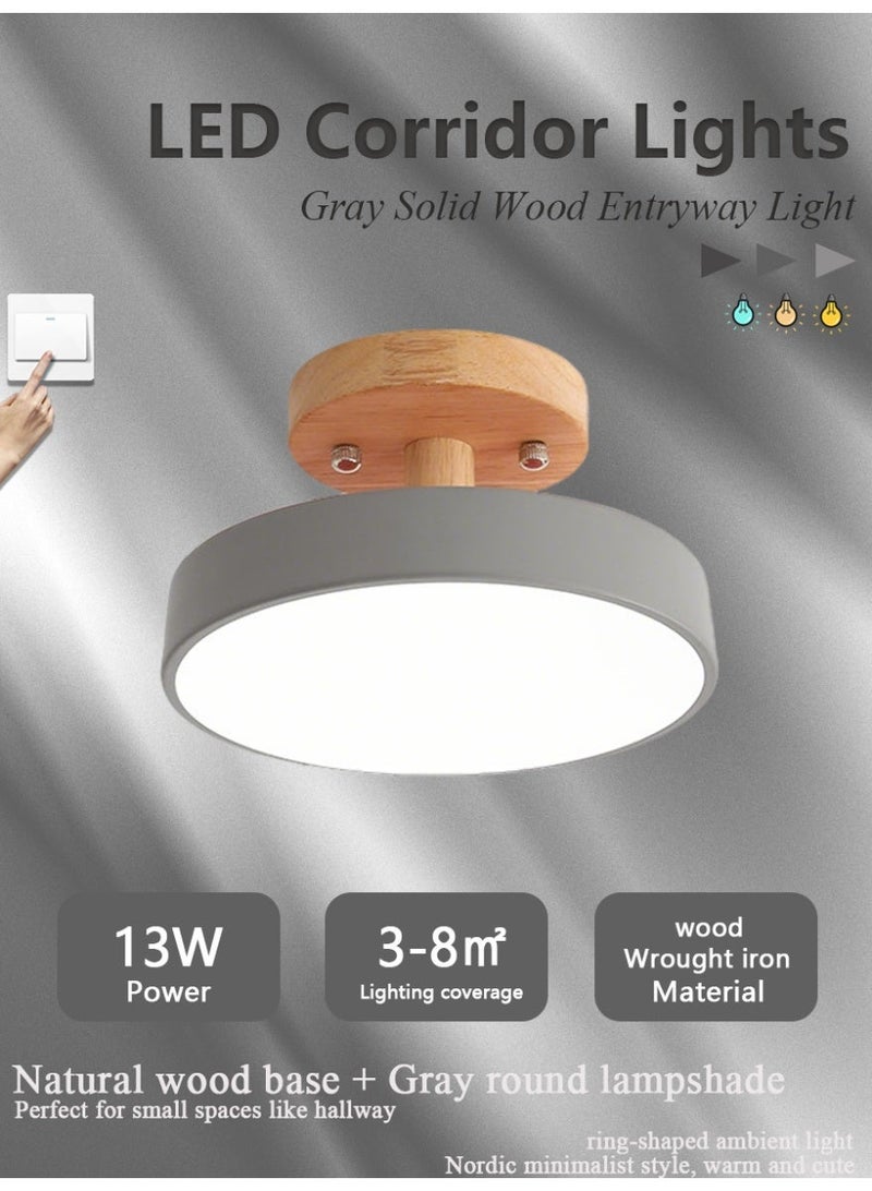 LED ceiling light, suitable for hallways and bedrooms, 13W - Image 1