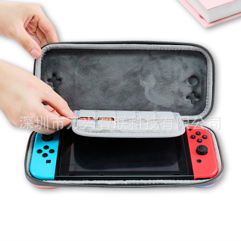 Suitable For Nintendo Switch Gradient Cosmetics Bag Ns Lite Skin-Friendly Pu Cosmetics Bag Nylon Gradient Bag - Image 5