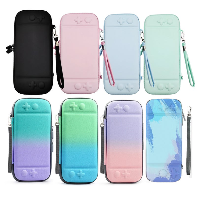 Suitable For Nintendo Switch Gradient Cosmetics Bag Ns Lite Skin-Friendly Pu Cosmetics Bag Nylon Gradient Bag - Image 2