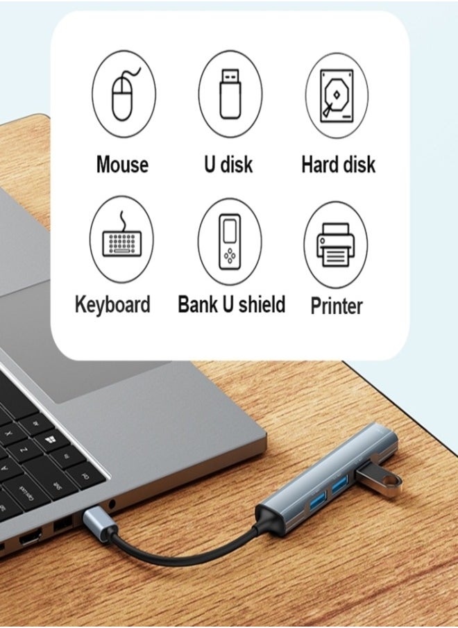 Yesido Yesido HB17 4 in 1 USB-C / Type-C Multifunctional Docking Station HUB Adapter  - Image 3