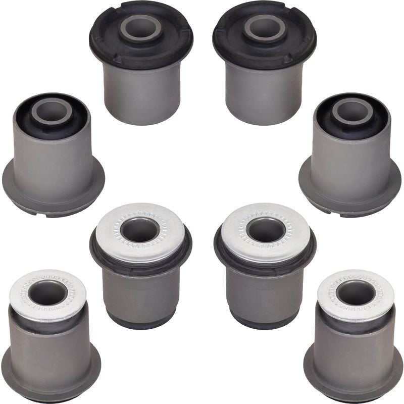 AUTOACER Complete Front Upper Lower Control Arm Bushing Kit 8Pcs Left Right Fits Tacoma 19952004 4WD Tacoma PreRunner 19982004 2WD Hilux 4Runner 19952002 Land Cruiser Prado 19962002