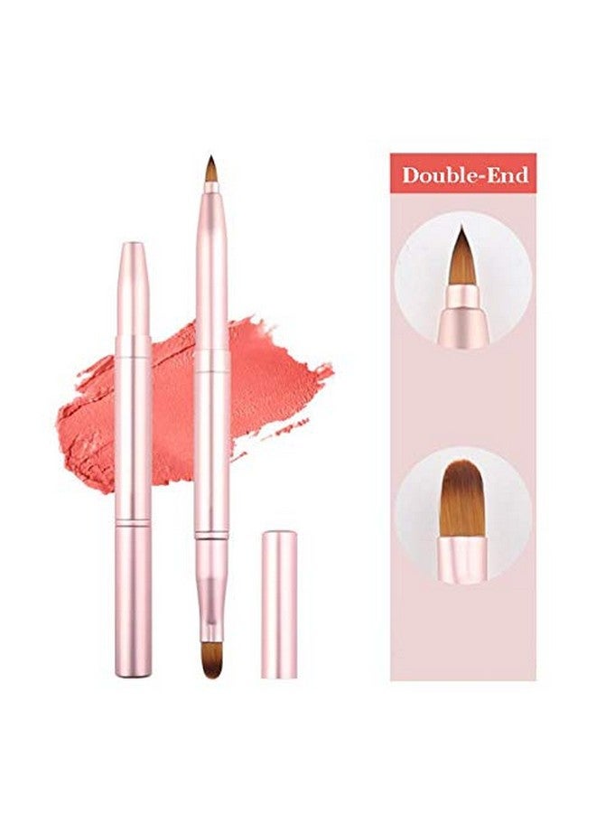 Liasun Exquisite Professional Lip Brush Multipurpose Twohead Applicatorsretractable Lipstick Brushes Lipstick Gloss Makeup Brush Tool For Women And Girls (Twohead)  - Image 3