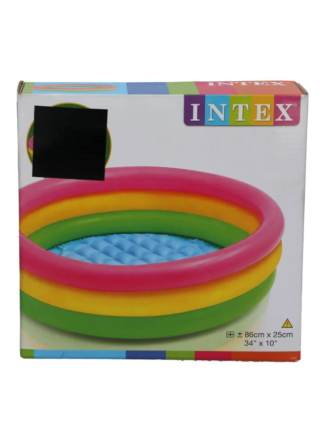 INTEX PVC Round Inflatable Sunset Glow Baby Pool Multicolor 25 x 86 x 86 cm 58924