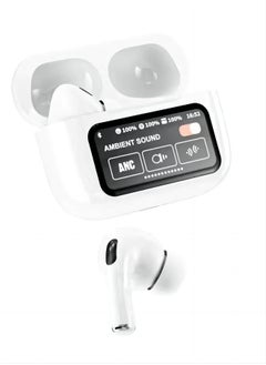 PRO Smart touch control Bluetooth headset, wireless Bluetooth 5.4 headset touch control, with noise reduction, waterproof function, wireless Bluetooth sports headset (white)  - Image 2