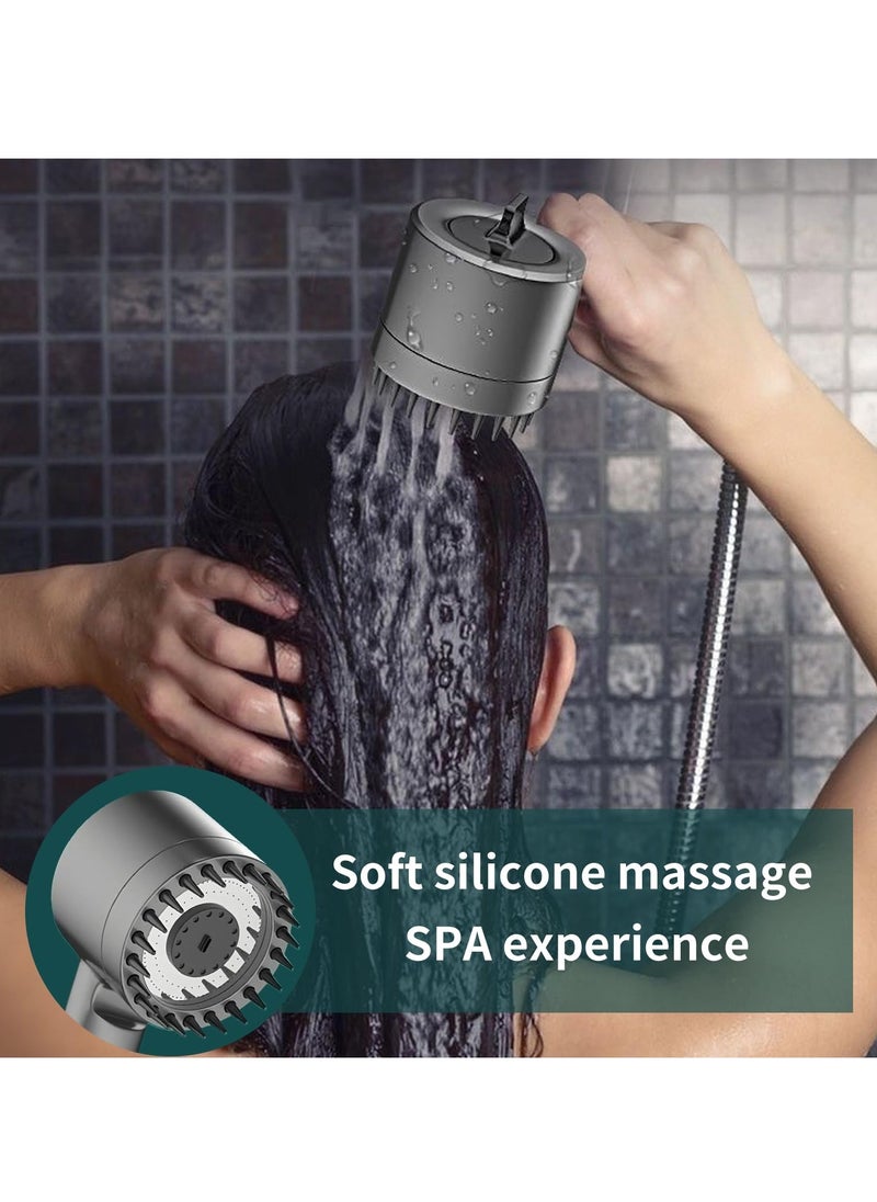 BORTONY - High Pressure Shower Head 3 Functions German Technology Handheld Showerhead with PP Cotton Filter Hard Water Softener Filtered Shower Head Built-in Powerful Cleaning - Image 1