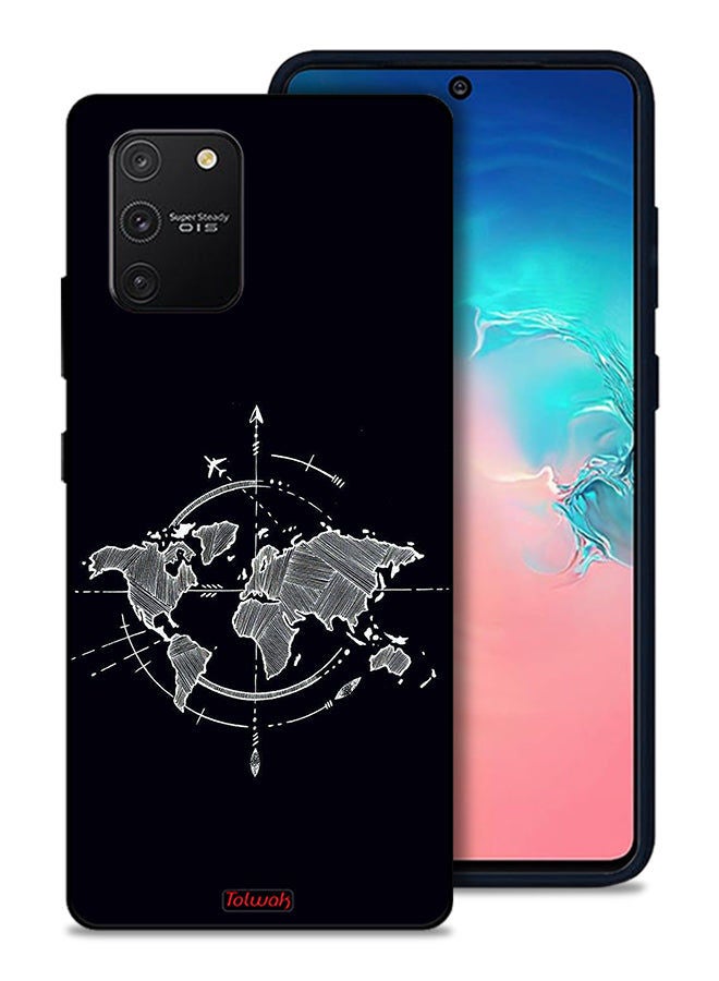 Tolwak Samsung Galaxy S10 Lite Protective Case Cover Compass Art - Image 1