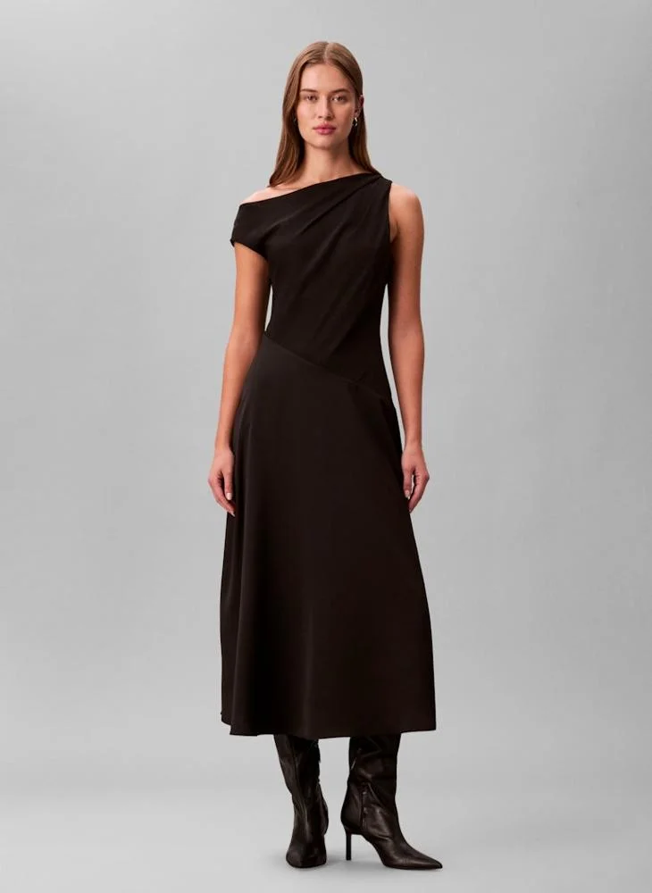 CALVIN KLEIN One Shoulder Maxi Dress