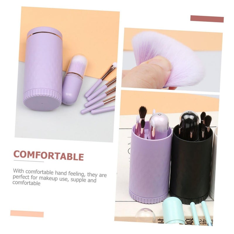 Professional Makeup Brush with Mirror Artificial Fiber Cosmetic Brushes for Face Beauty Portable Organizer Kit for Women Valentine Day Mother Day Christmas - Image 5