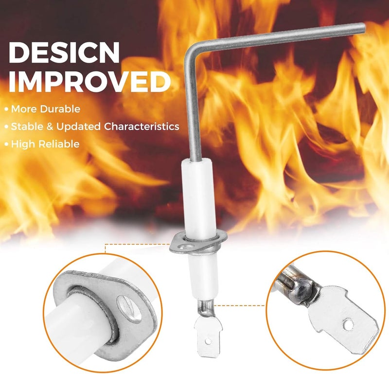 Lemfema SEN01114 Furnace Flame Sensor Replacement for Trane American Standard Furnace Flame Sensor, Replaces SEN0441, SEN441, SEN491, B340888P01, SEN0337, SEN0491, SEN00441, SEN00337, Stainless 2Pcs - Image 2