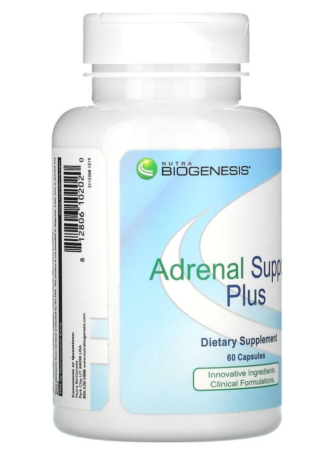 Nutra BioGenesis Adrenal Support Plus 60 Capsules - Image 2