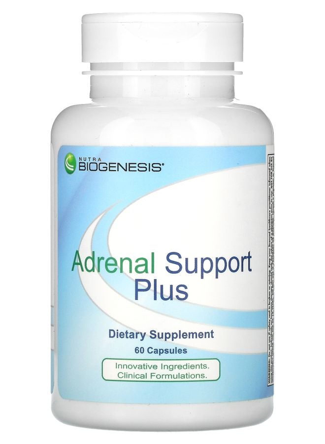 Nutra BioGenesis Adrenal Support Plus 60 Capsules - Image 1