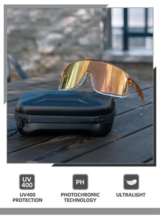ROCKBROS Photochromic Sunglasses for Men Women Cycling Glasses UV Protection Sports Sunglasses - Image 2
