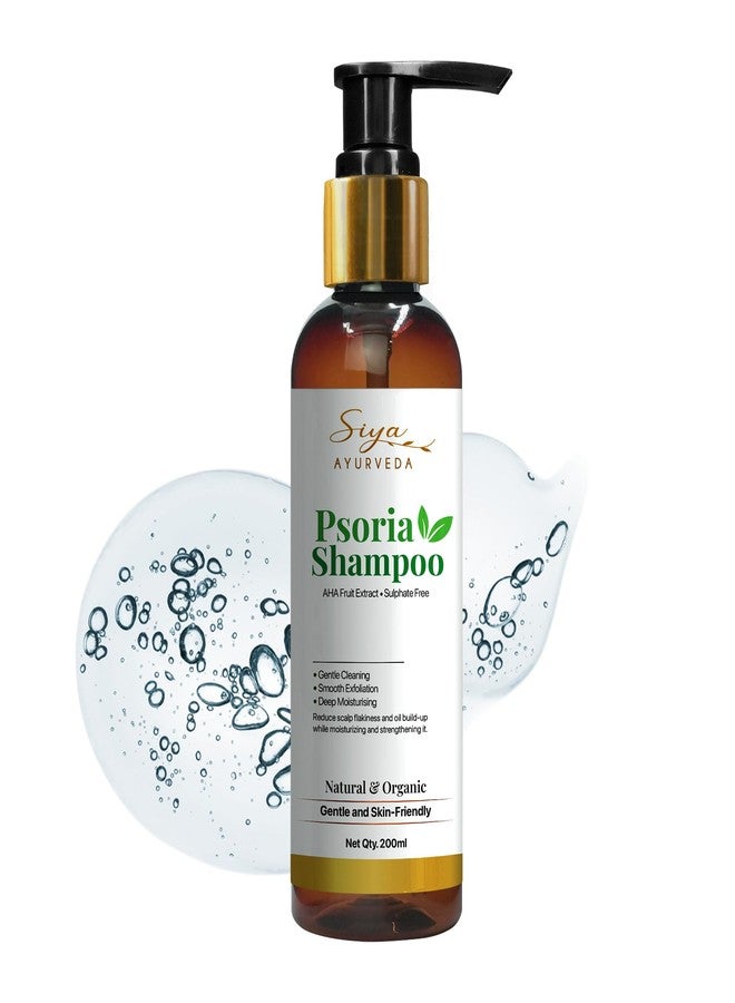 SiyaAyurveda شامبو سيا أيورفيدا لعلاج الصدفية، فروة الرأس الجافة، الحكة، المتقشرة، والأكزيما | 1% حمض الساليسيليك ومستخلصات الفواكه | منظف مضاد للالتهابات، خالٍ من البارابين والكبريتات، 200 مل - Image 1