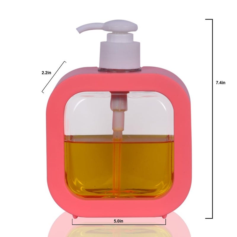 Aimko Liquid Dispenser [300ml] Empty Bottle for Hand Wash, Kitchen Dish Washing, Body Lotion, Shampoo, Sanitzer, Conditioner, Body Wash [Pack of 1] (Pleach) - Image 2