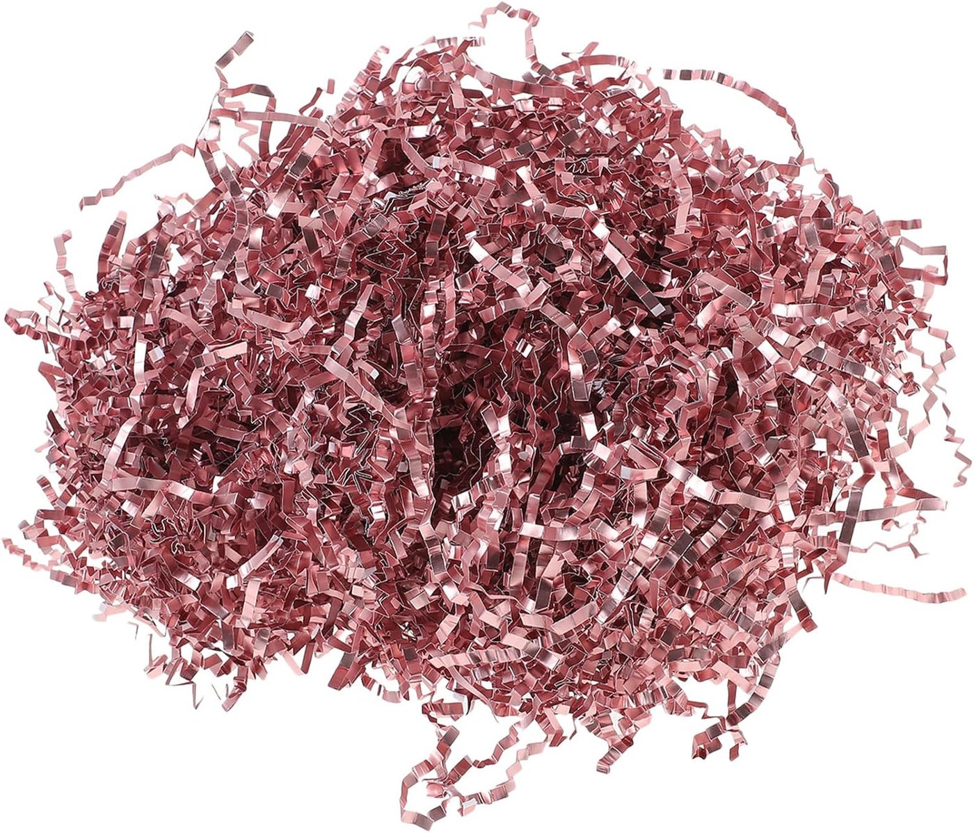 Healeved Colored Crinkle Cut Paper Shreds 100g Pack, Double-sided Rose Gold Shredded Paper Filler for Box Stuffing, Basket Filling, and Christmas Wrapping