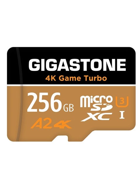 [5-Yrs Free Data Recovery] Gigastone 256GB Micro SD Card, 4K Game Turbo, MicroSDXC Memory Card for Nintendo-Switch, GoPro, Action Camera, DJI, UHD Video, R/W up to 100/60MB/s, UHS-I U3 A2 V30 C10