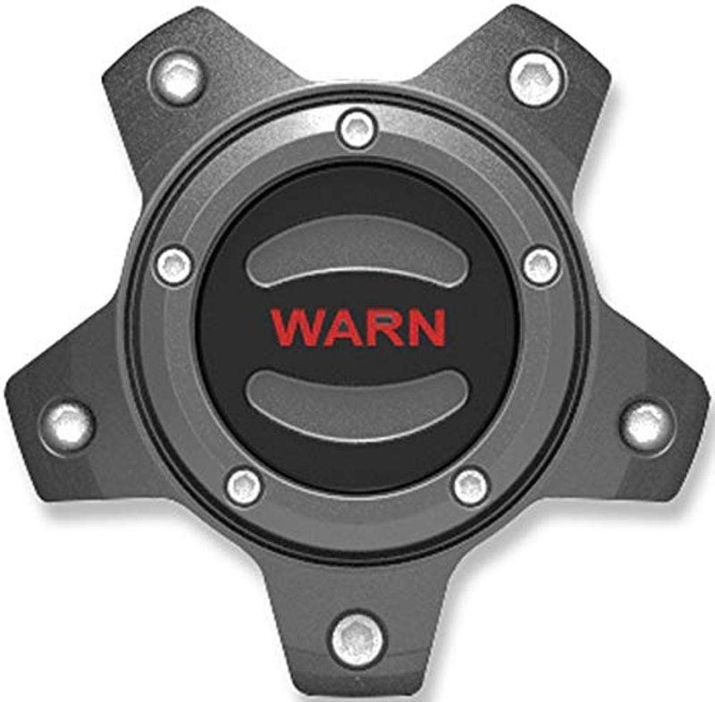 WARN 106684 HubStyle Center Cap Fits Jeep Wrangler JL JK and Gladiator JT  Gunmetal Grey