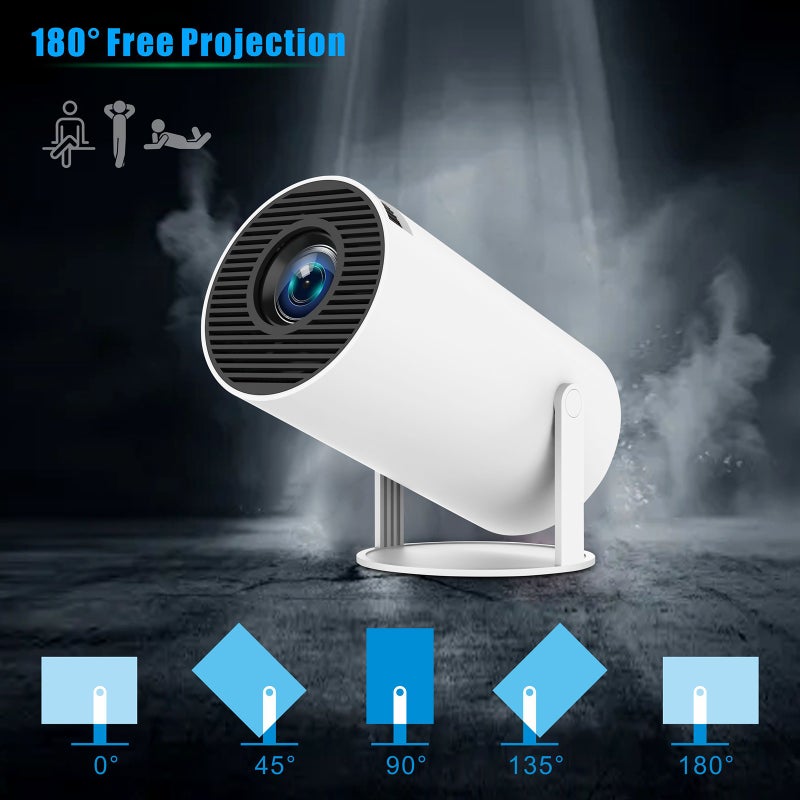 HY300PRO Projector HD 720P Mini Projector Dormitory Outdoor Hard Resolve 4K Support AV1 - Image 5