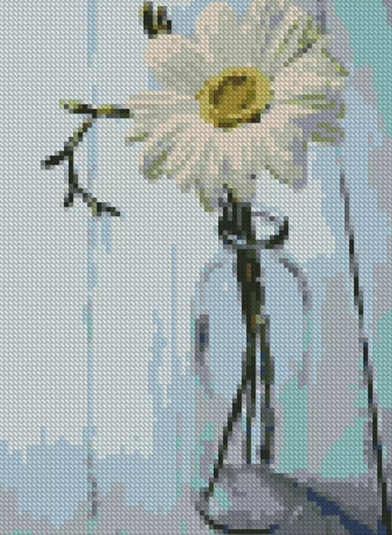 Flower Print Diamond Painting Without Frame - Image 5