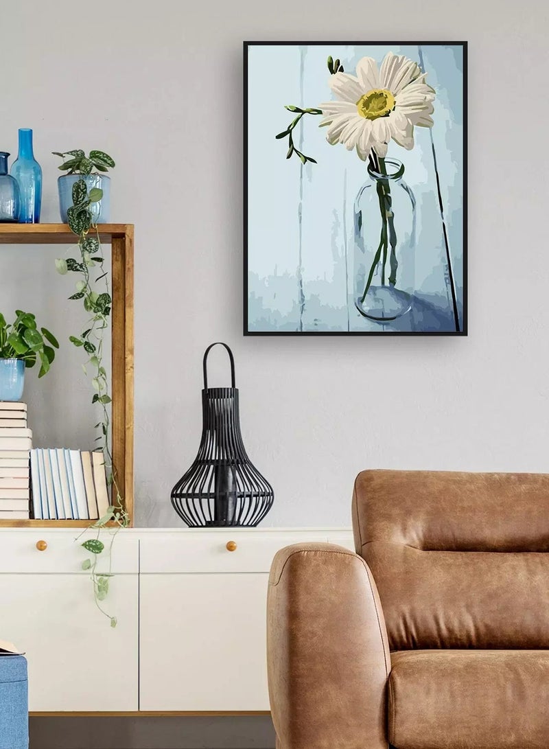 Flower Print Diamond Painting Without Frame - Image 4
