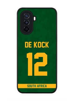 Rugged Black Edge Case for Huawei Nova Y70 , Slim fit Soft Case Flexible Rubber Edges Thin Cover - Player Name - David Miller, Jersey Number- 10