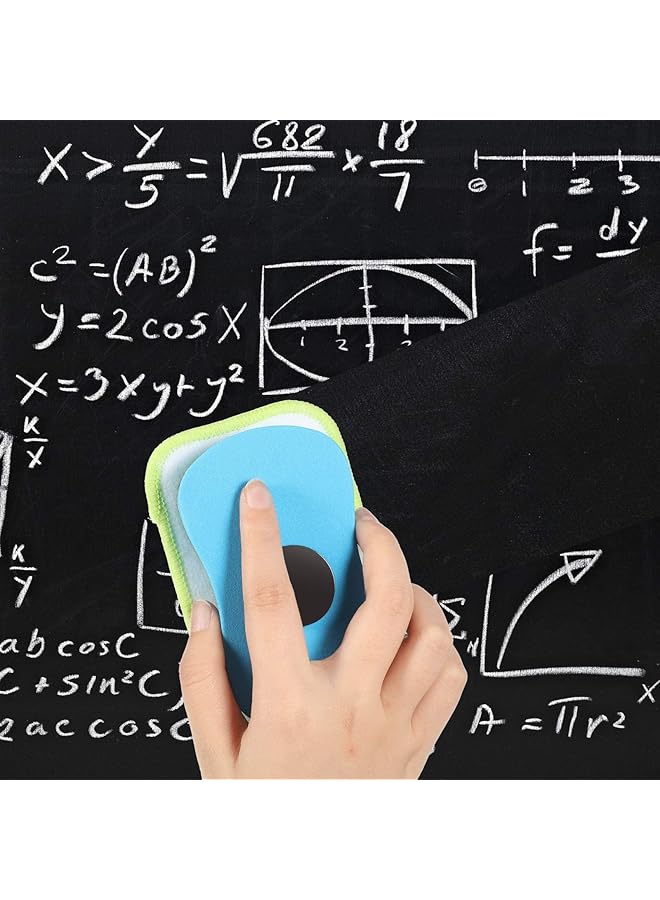 erorex Microfiber Dustless Chalk Eraser Washable Chalkboard Eraser Dry Erase Whiteboard Eraser Magnetic Reusable Chalk Eraser For Chalk Markers Classroom Home And Office Washable And Reusable 4 Pieces - Image 4