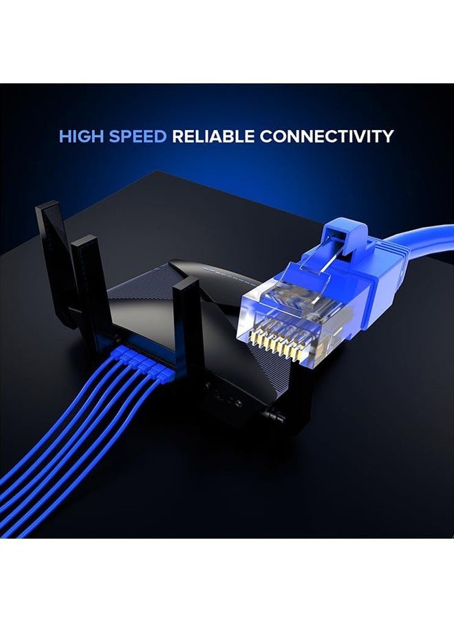 Cable Cat 6 Gigabit Ethernet High Speed RJ45 LAN Connection for Optimal Performance Blue 10M