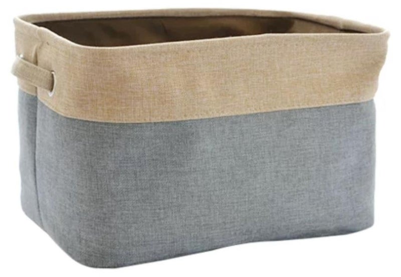 Foldable Storage baskets Underwear Storage Box Grey 37.5x26x22.5cm - Image 1