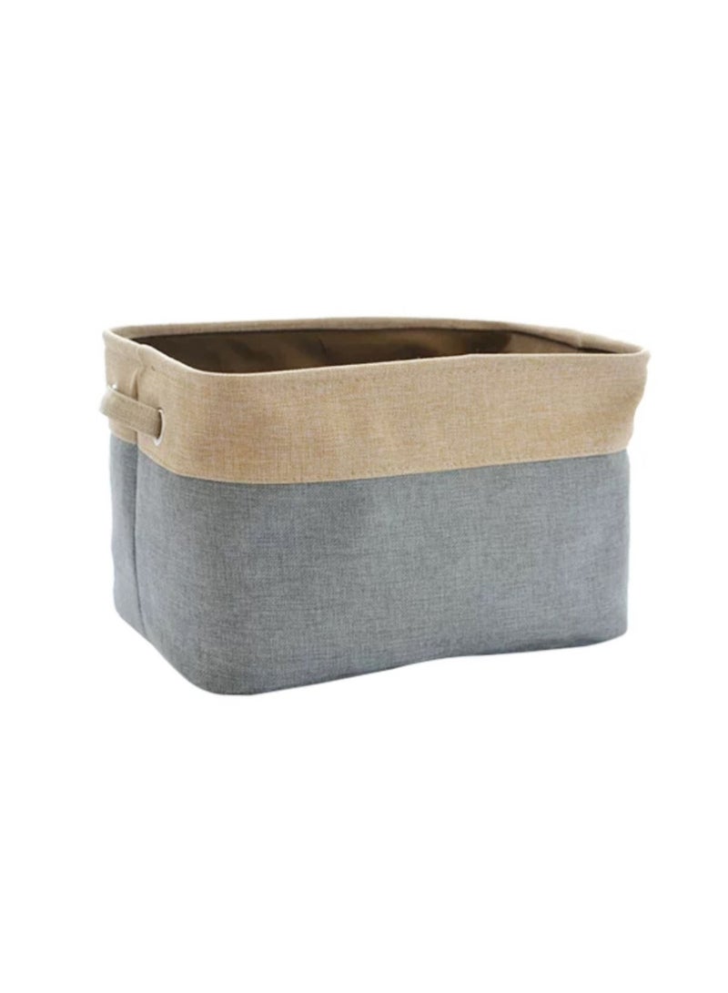 Foldable Storage baskets Underwear Storage Box Grey 37.5x26x22.5cm - Image 1
