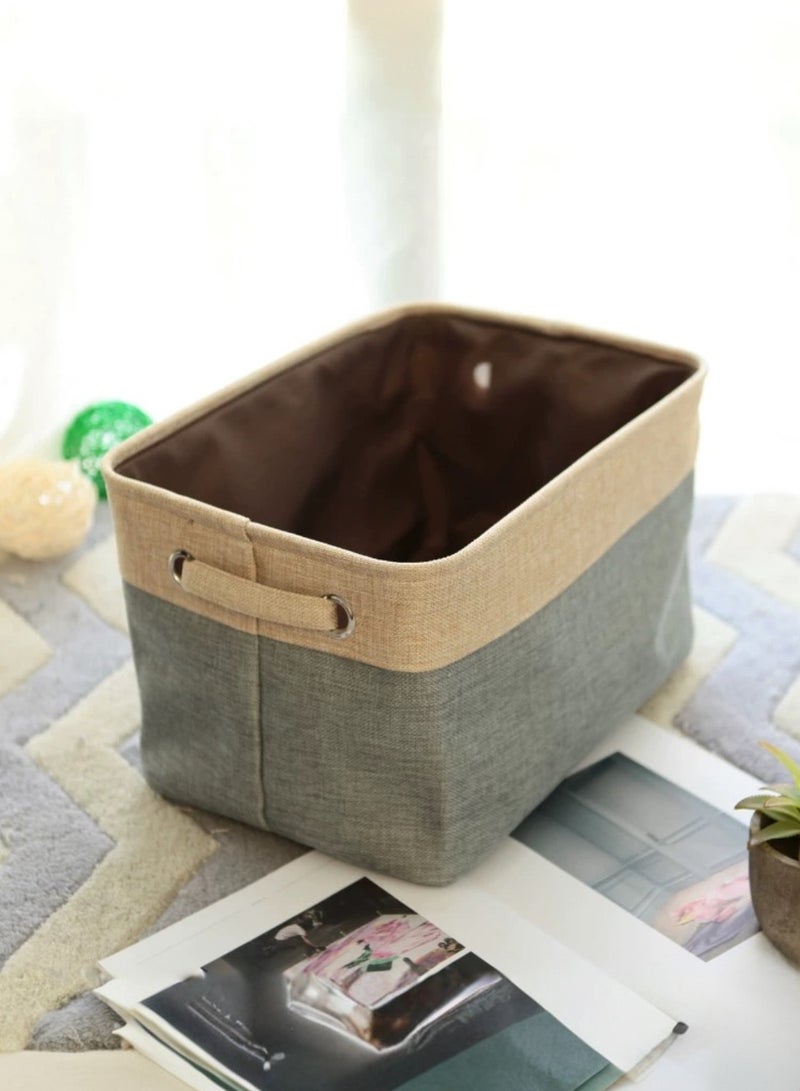 Foldable Storage baskets Underwear Storage Box Grey 37.5x26x22.5cm - Image 2