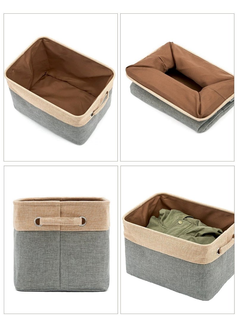 Foldable Storage baskets Underwear Storage Box Grey 37.5x26x22.5cm - Image 5