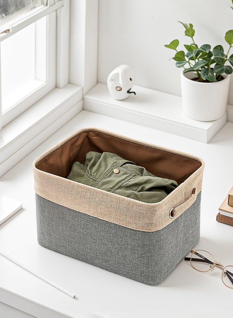 Foldable Storage baskets Underwear Storage Box Grey 37.5x26x22.5cm - Image 3