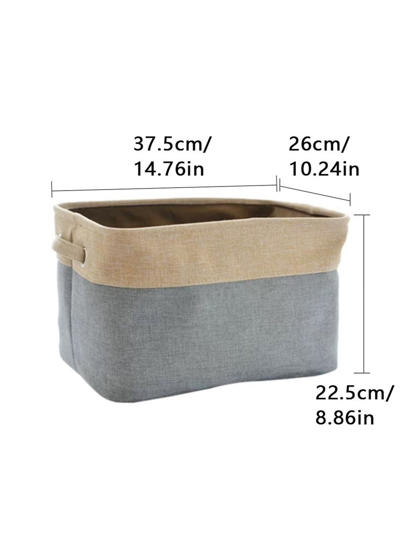 Foldable Storage baskets Underwear Storage Box Grey 37.5x26x22.5cm - Image 4