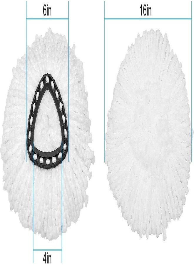 HNBun 12Pack Spin Mop Heads Replacements - Easy Cleaning Microfiber Refills, 360 Degree Replacement Heads for All Hard Surfaced Floors - Image 3