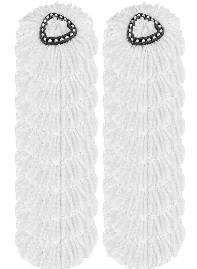 HNBun 12Pack Spin Mop Heads Replacements - Easy Cleaning Microfiber Refills, 360 Degree Replacement Heads for All Hard Surfaced Floors - Image 1