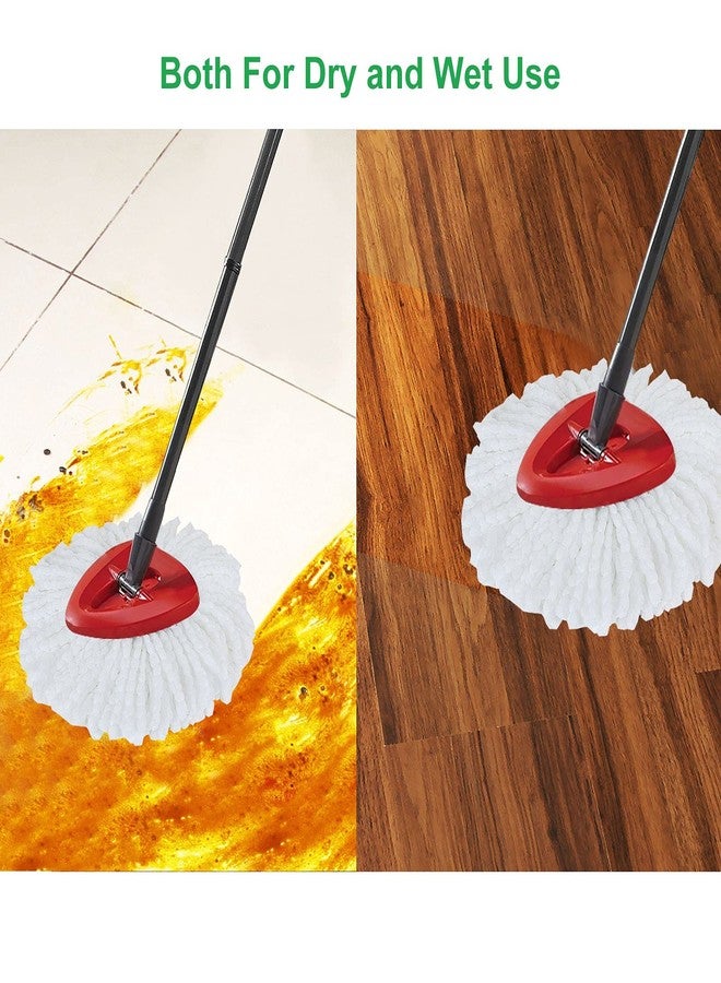 HNBun 12Pack Spin Mop Heads Replacements - Easy Cleaning Microfiber Refills, 360 Degree Replacement Heads for All Hard Surfaced Floors - Image 4