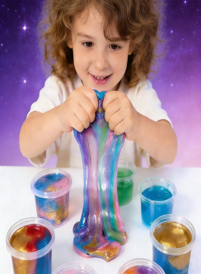 HPLTLKY 120 Pack Bulk Galaxy Slime Kit, Super Soft and Non-Sticky Slime,Colorful Slime Toys, Goodie Bag Stuffers, Birthday Party Supplies, Classroom Rewards, Stocking Stuffers for Boys & Girls - Image 3