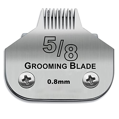 DODAER Detachable Pet Dog Grooming Stainless Steel BladesCompatible with Andis Size58 Cut Length 132inch08mmCompatible with Oster A5Wahl KM10 Series Clippers - Image 1