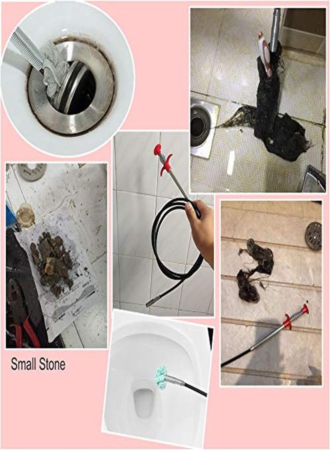 AUSAYE 118.1 Inch Drain Clog Remover Grabberable Pick Up Tool 4 Claws-Shower Hair Clog Remover,Drain Snake Grab Trash Hair Clogs from Sink,Downspout Tube Hose Drain Cleaning Litter Pick - Image 3