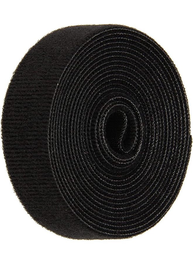 brandless - Reusable Cable Straps Cable Ties Hook & Loop Nylon Fastening Tape Wire Organizer for Cords Cable Management (Total 6m. Color: 1 black and 1 gray) Daizhu - Image 1